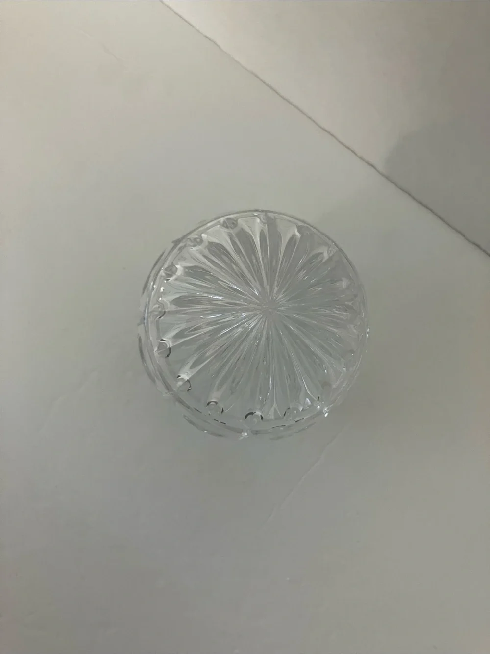 Vintage Czech Lead Crystal Lidded Egg Box